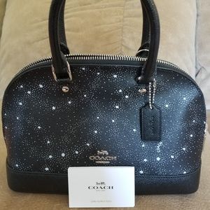 Coach Mini Sierra Satchel w/ Celestial Star Print